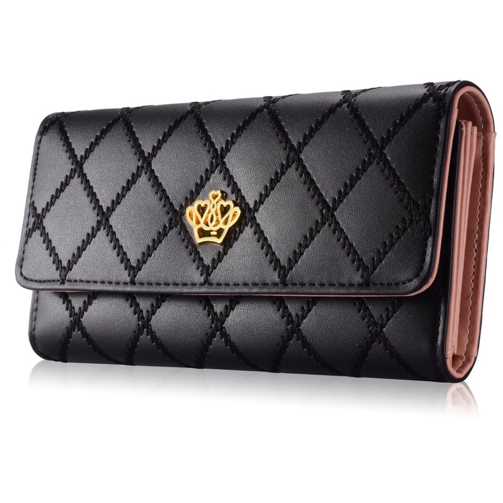 Cute black wallet clutch